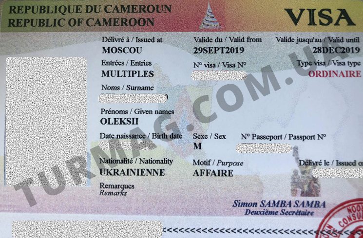 Виза в Камерун. Получение и оформление камерунской визы.
