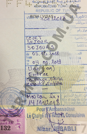 Виза в Тунис. Получение и оформление тунисской визы.