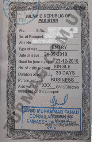 Виза в Пакистан. Получение и оформление пакистанской визы.