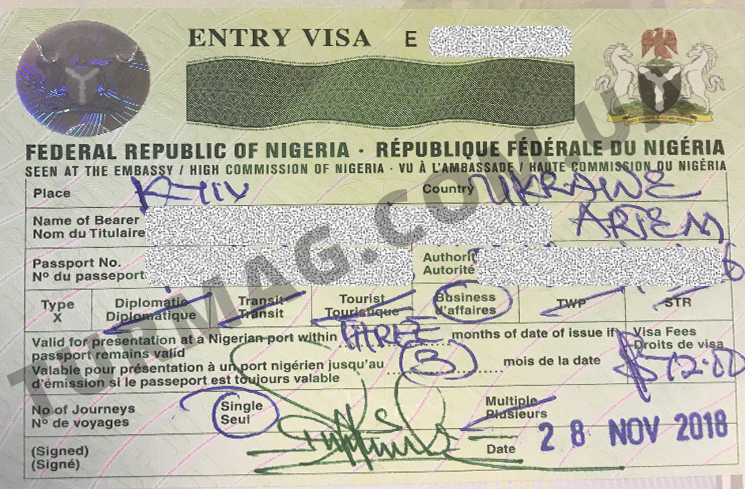 Виза в Нигерию. Получение и оформление нигерийской визы.